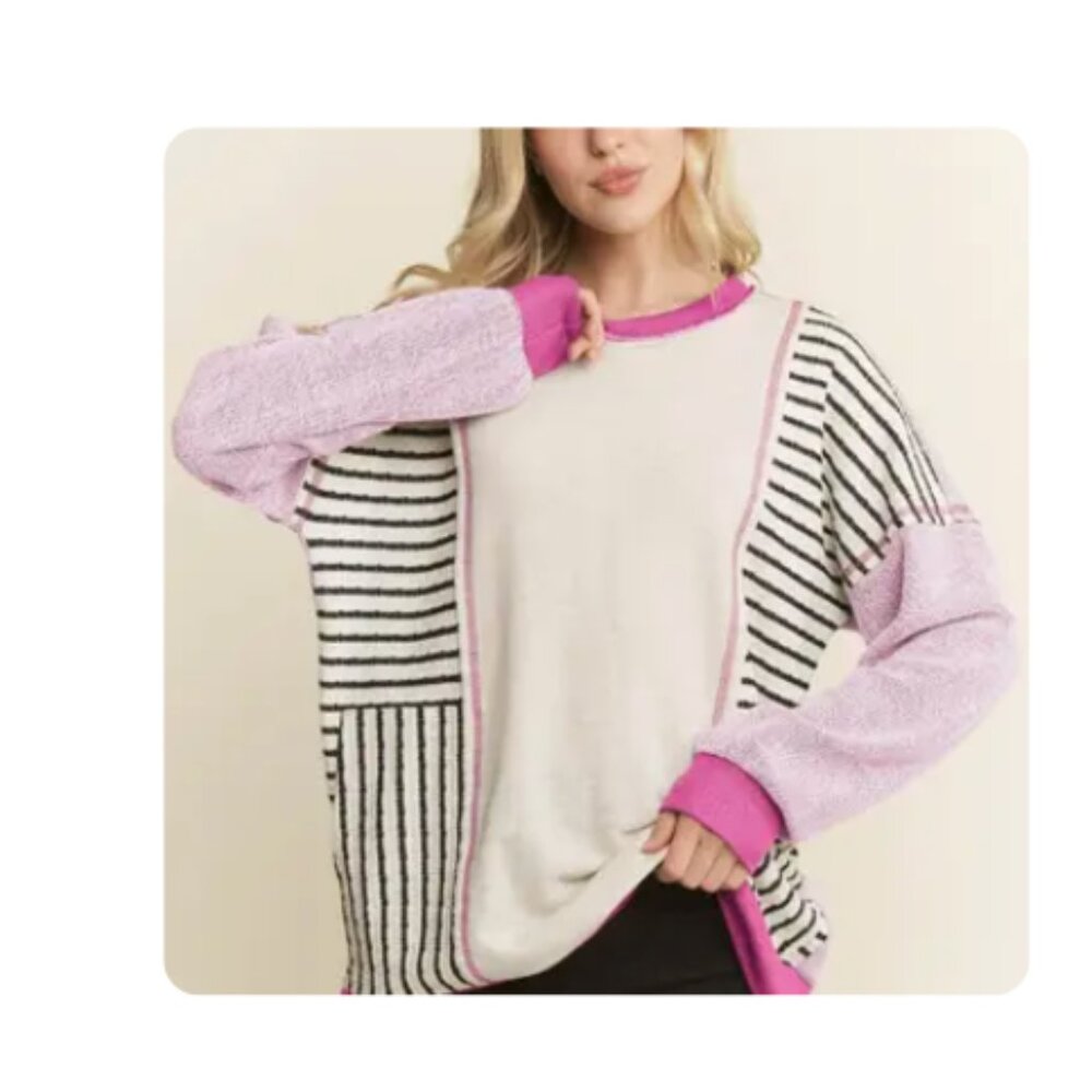 Heimish USA plus long sleeve top with pockets